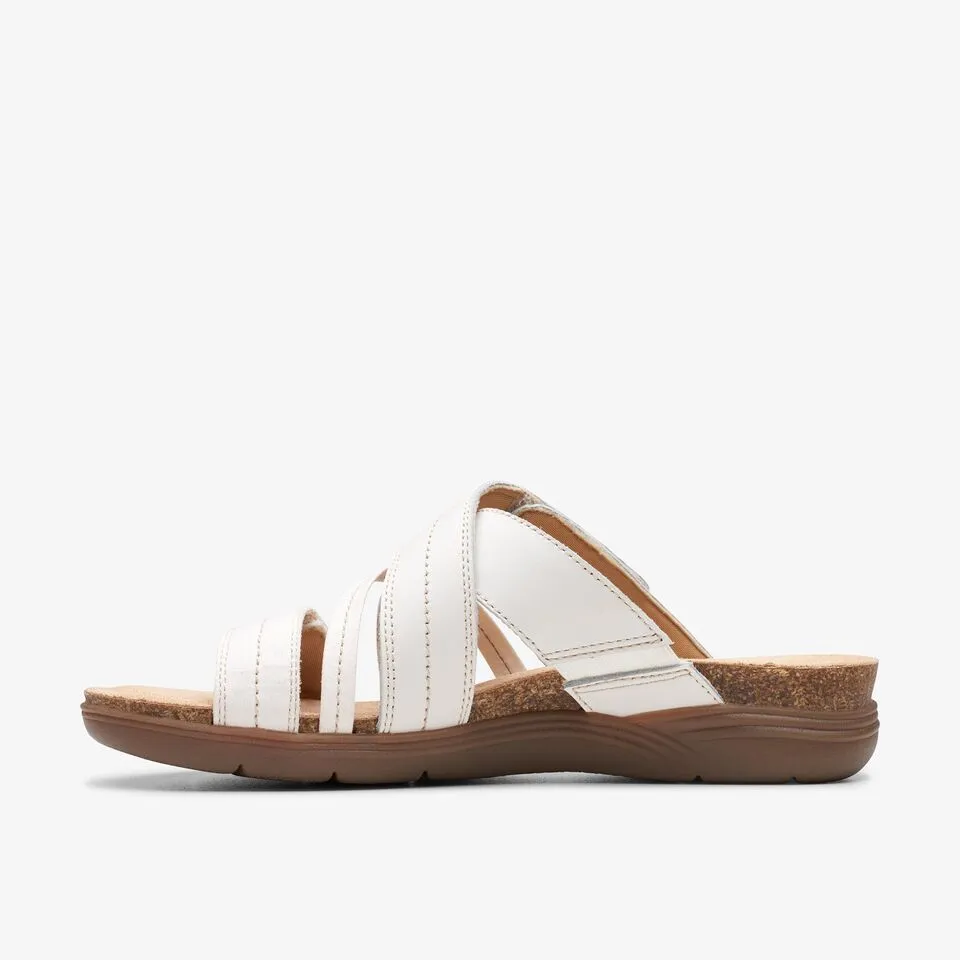 Clarks Women's April Willow White Leather