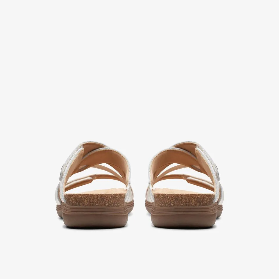 Clarks Women's April Willow White Leather