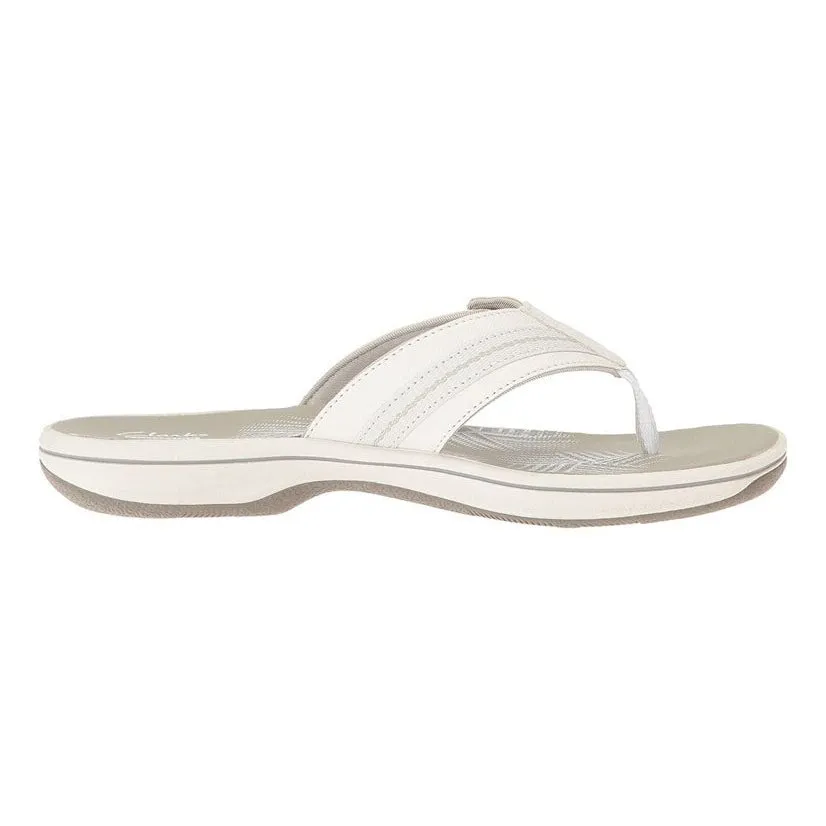 Clarks Women's Brinkley Jazz White | Pewter Synthetic