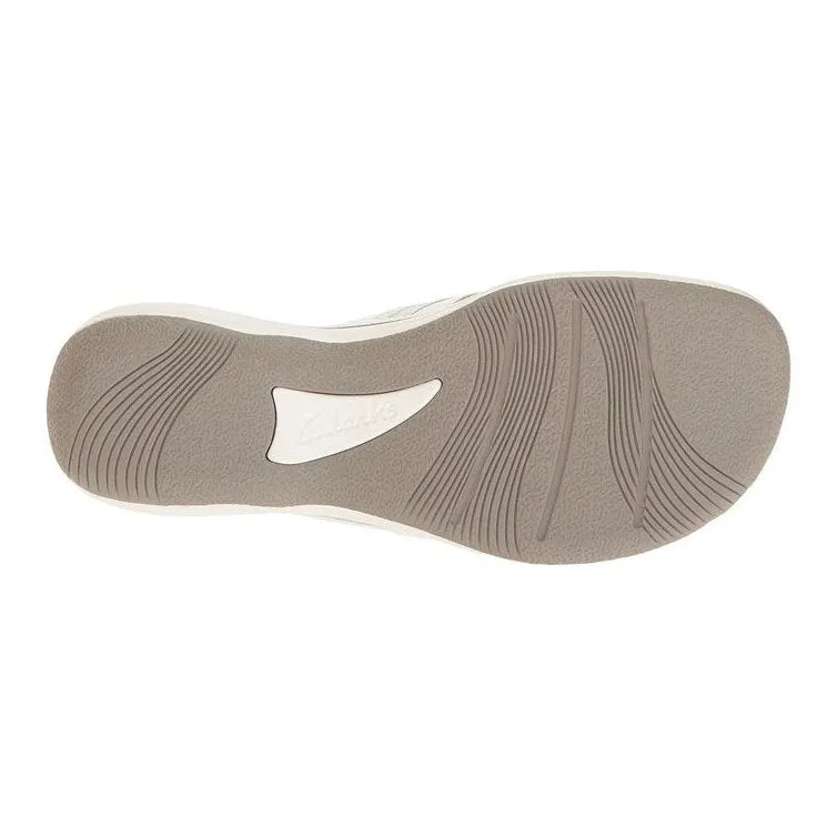 Clarks Women's Brinkley Jazz White | Pewter Synthetic