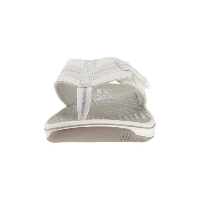 Clarks Women's Brinkley Jazz White | Pewter Synthetic