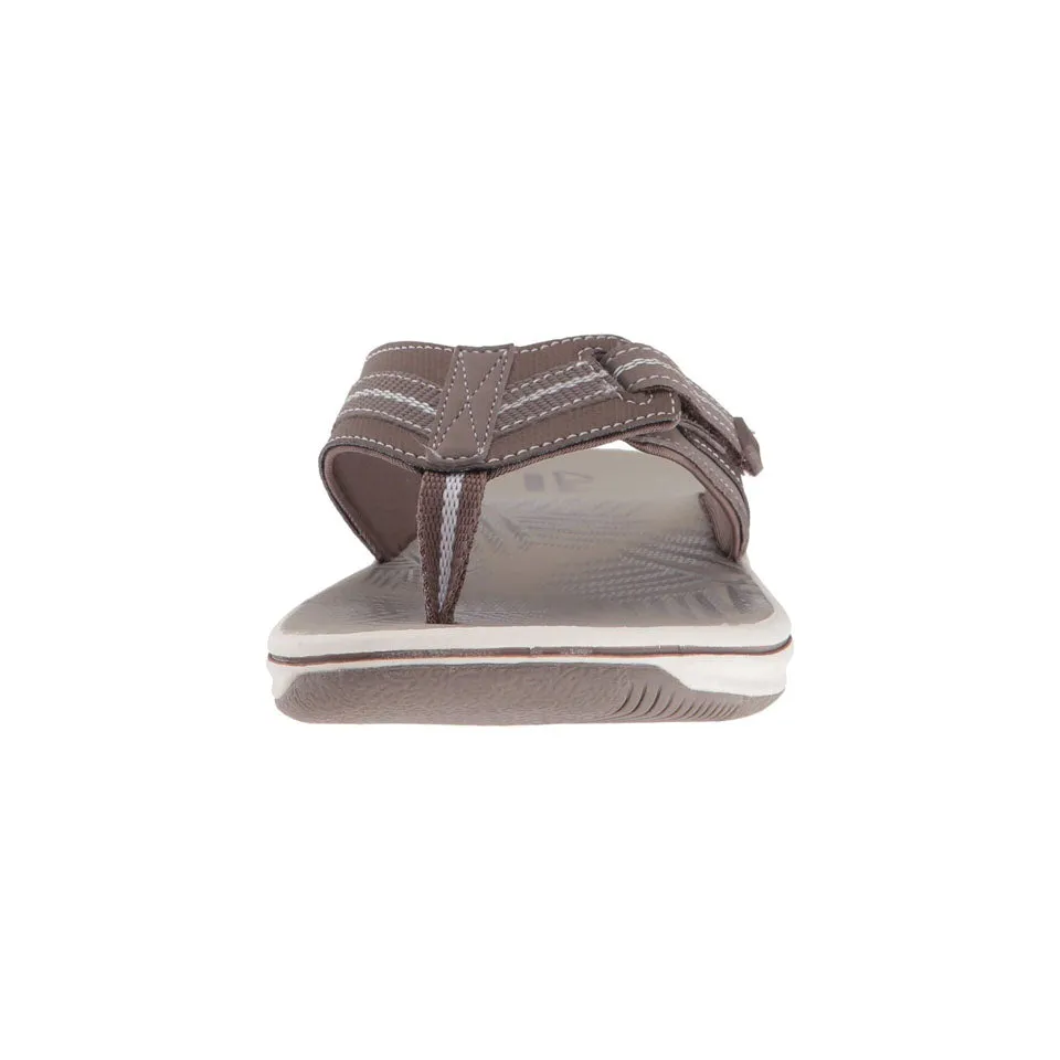 Clarks Women's Brinkley Jazz White | Pewter Synthetic