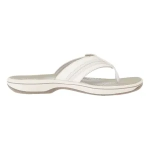 Clarks Women's Brinkley Jazz White | Pewter Synthetic