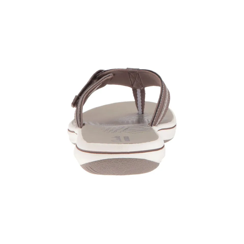 Clarks Women's Brinkley Jazz White | Pewter Synthetic