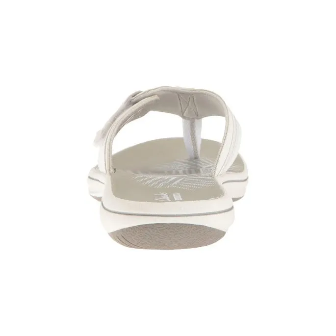 Clarks Women's Brinkley Jazz White | Pewter Synthetic
