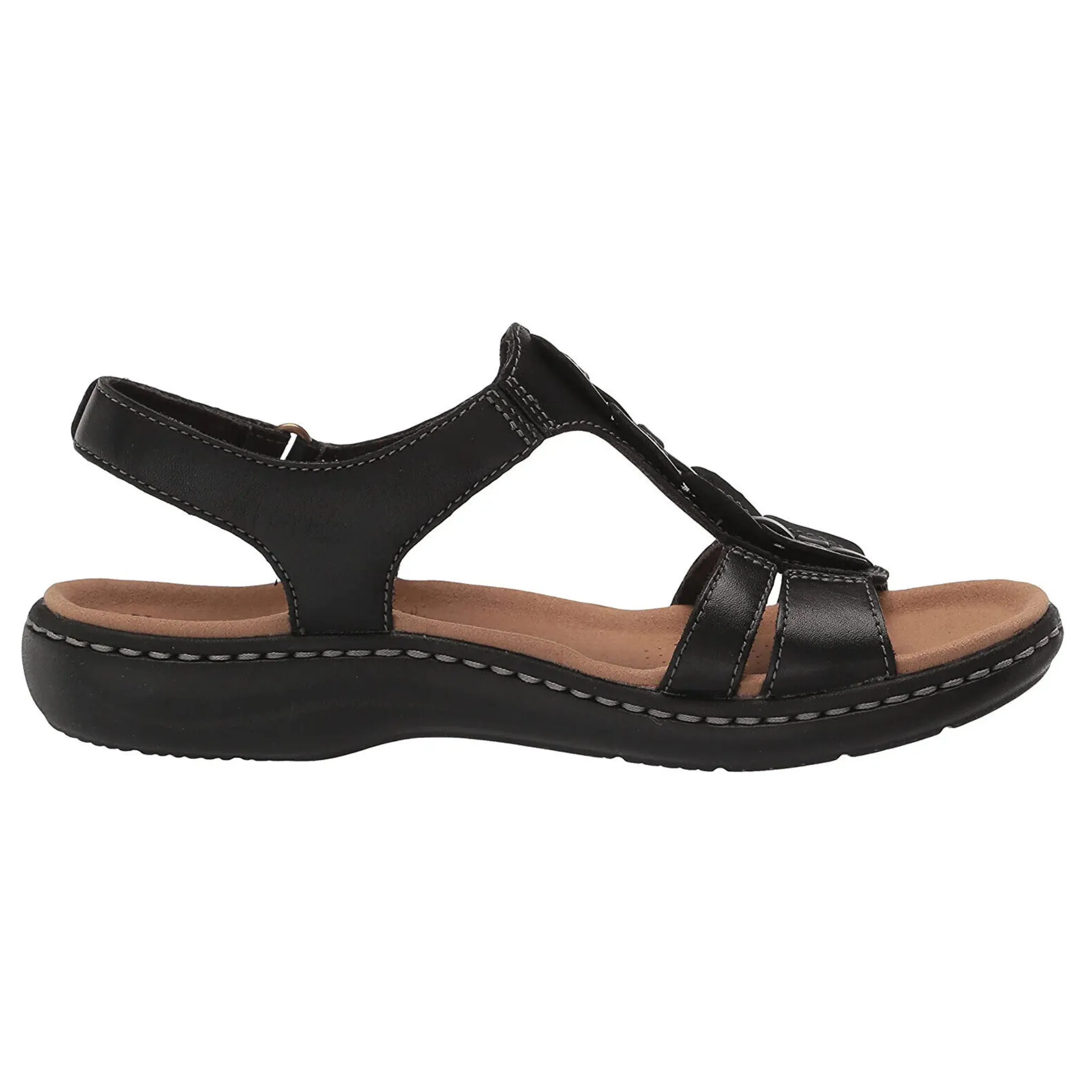 Clarks Women's Laurieann Kay Shoes Black Leather