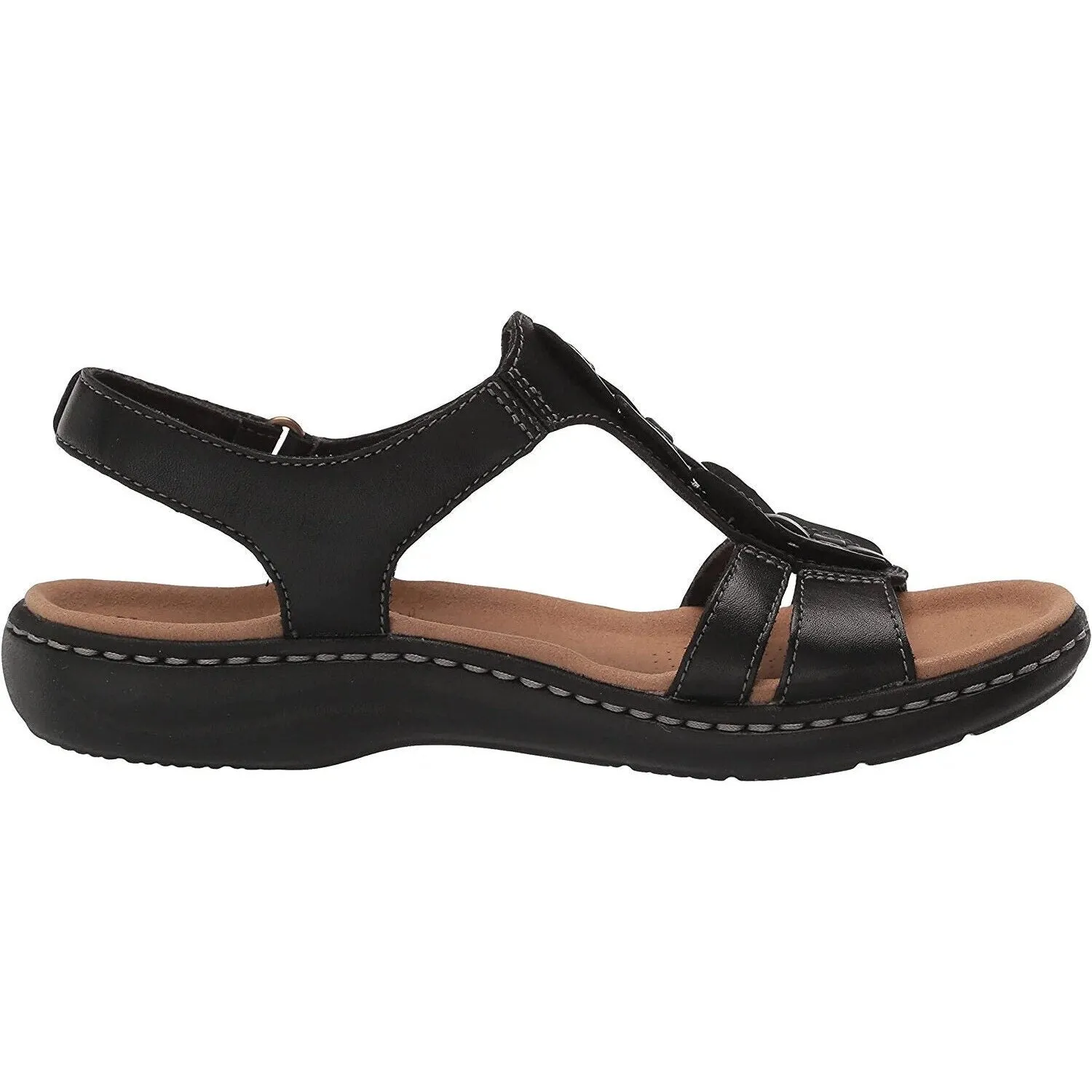 Clarks Women's Laurieann Kay Shoes Black Leather