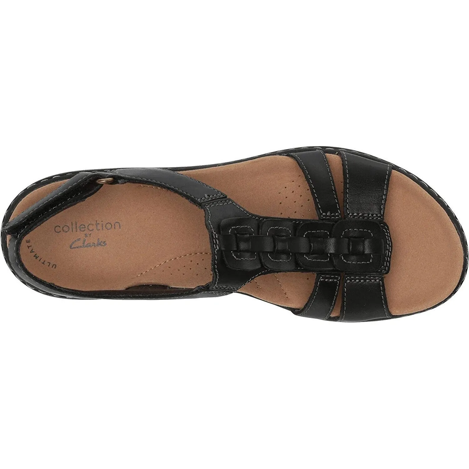 Clarks Women's Laurieann Kay Shoes Black Leather
