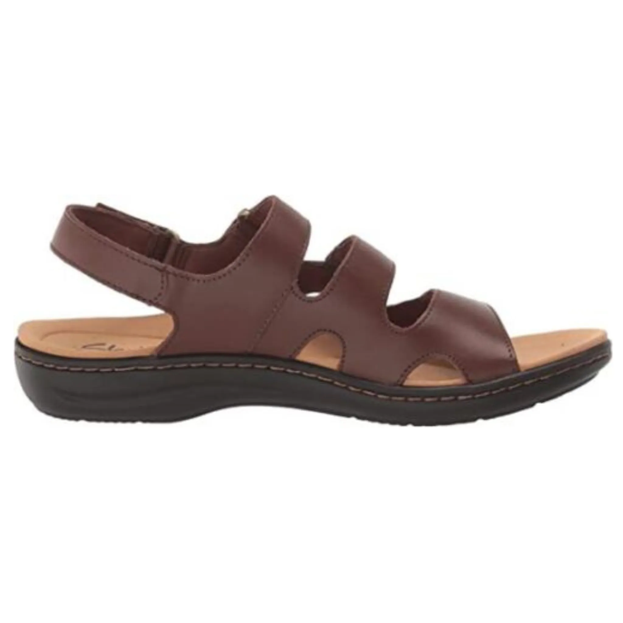 Clarks Women's Laurieann Style Dark Tan Leather
