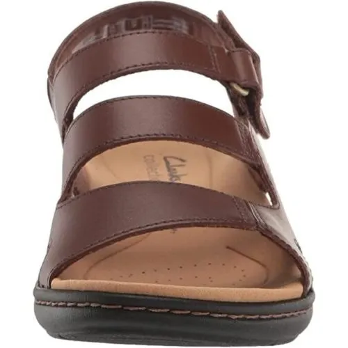 Clarks Women's Laurieann Style Dark Tan Leather