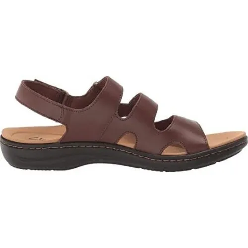 Clarks Women's Laurieann Style Dark Tan Leather