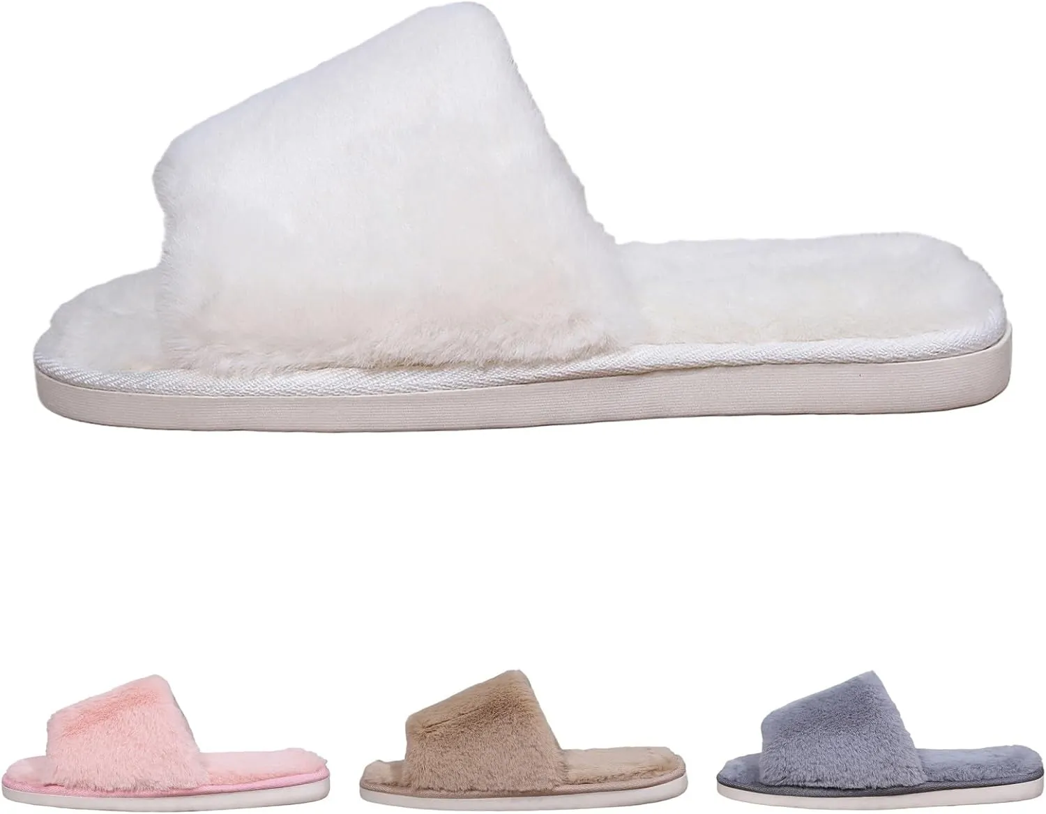 Couple Solid Color Thick Bottom Warm Non Slip Padded Home Slippers Glitter Shoes