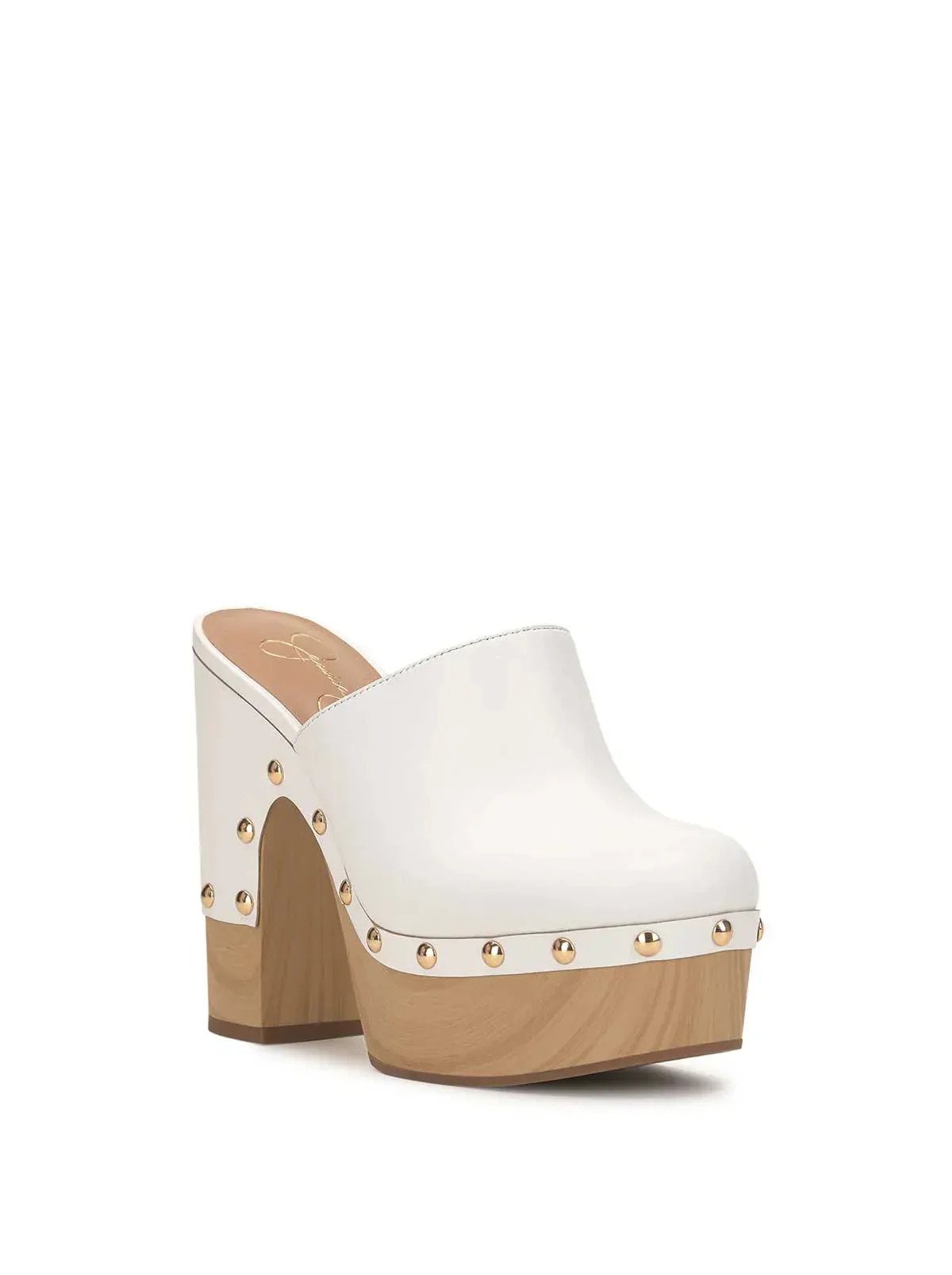 Dasally Platform Mule in Bright White