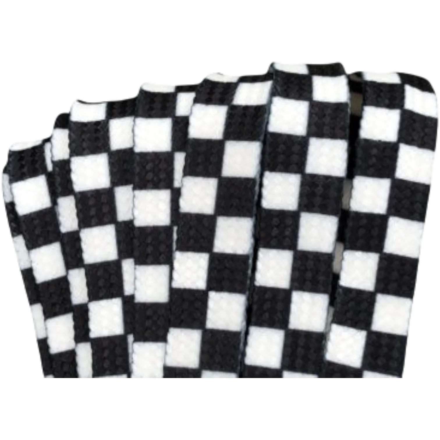 Derby Lace - Checkered Black and White – STYLE Waxed Shoe and Skate Lace by Derby Laces