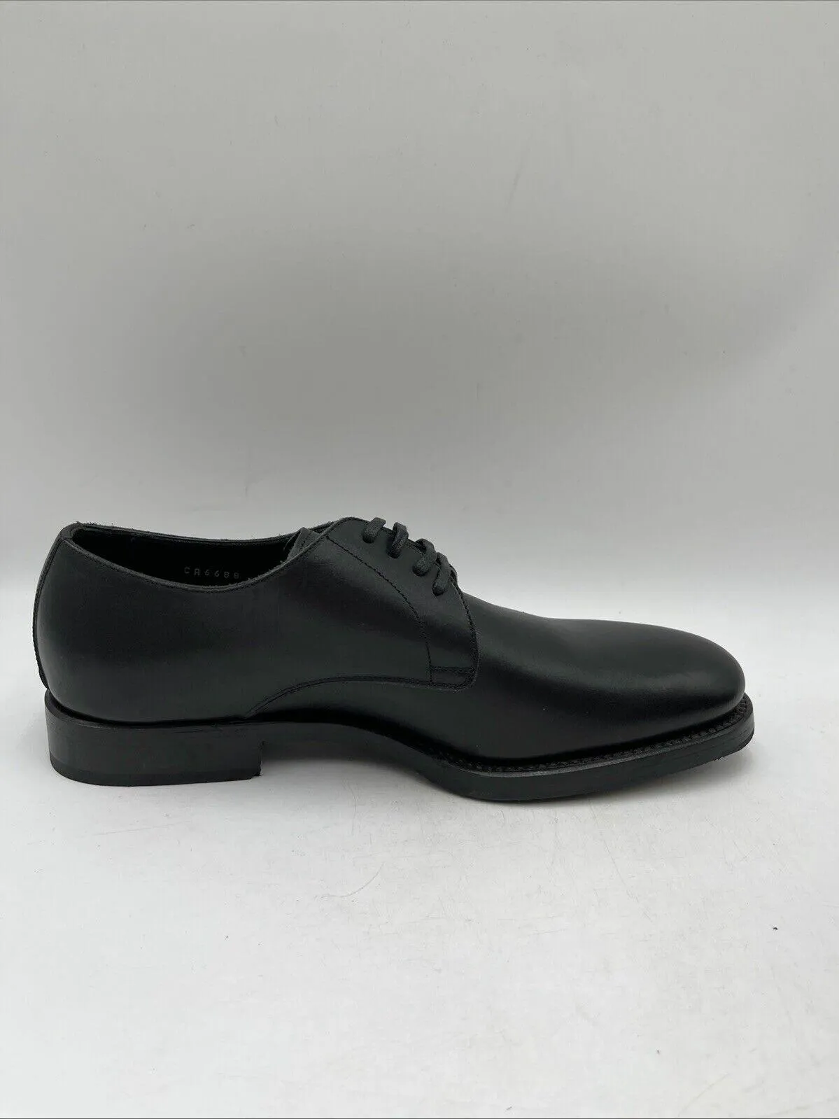 Dolce & Gabbana Black Leather 4-Eye Round Toe Dress Derby Shoes, Mens Size 6 - Very Good