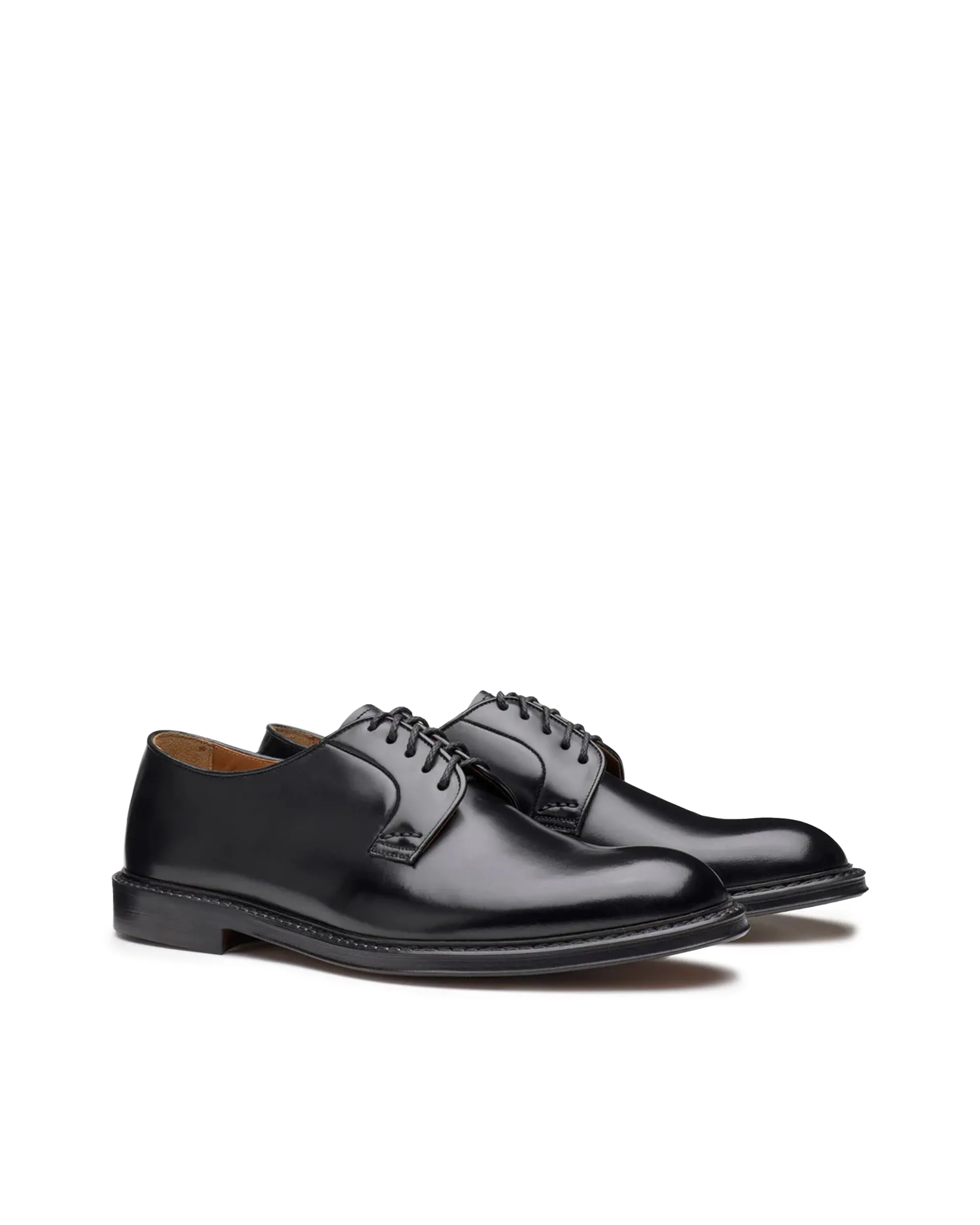 Doucals Scarpa Stringata Derby i Pelle Nera
