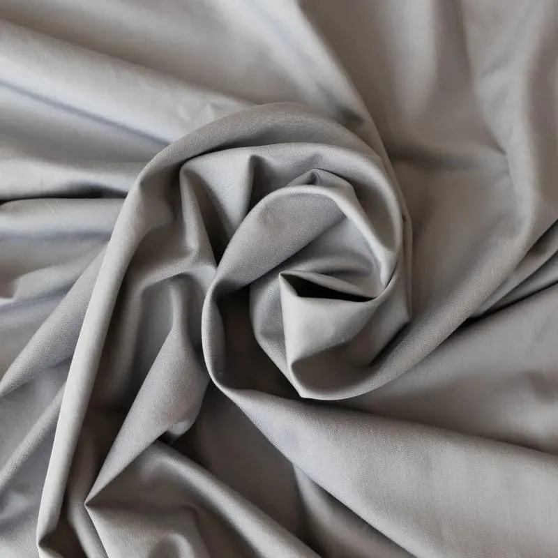 DreamFit DreamComfort Microfiber StaDry Technology Cooling Bed Sheets with Elastic Corner Straps for Extra Deep Pocket up to 20 inch Crafted in USA Cal King Sheet Set Gray