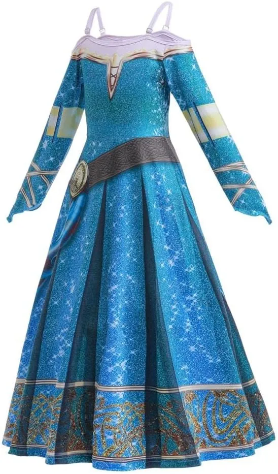 Dressy Daisy Toddler Little Girls Medieval Princess Fancy Dress Up Halloween Costume Birthday Party Outfit Size 3T to 16