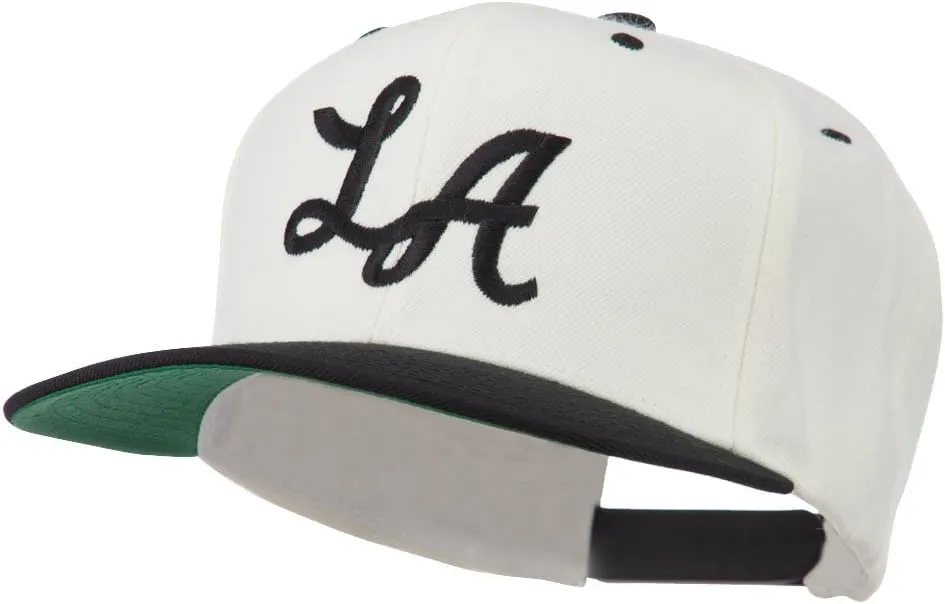 e4Hats.com LA Embroidered Snapback Cap