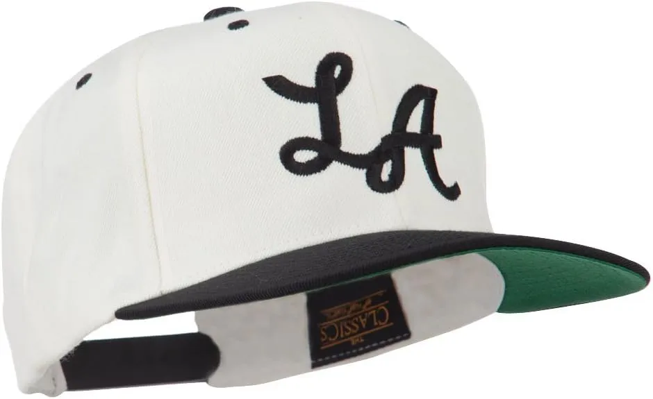 e4Hats.com LA Embroidered Snapback Cap