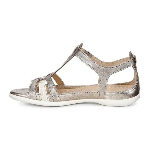 Ecco Ladies Flat Sandals - 240873 - Pewter