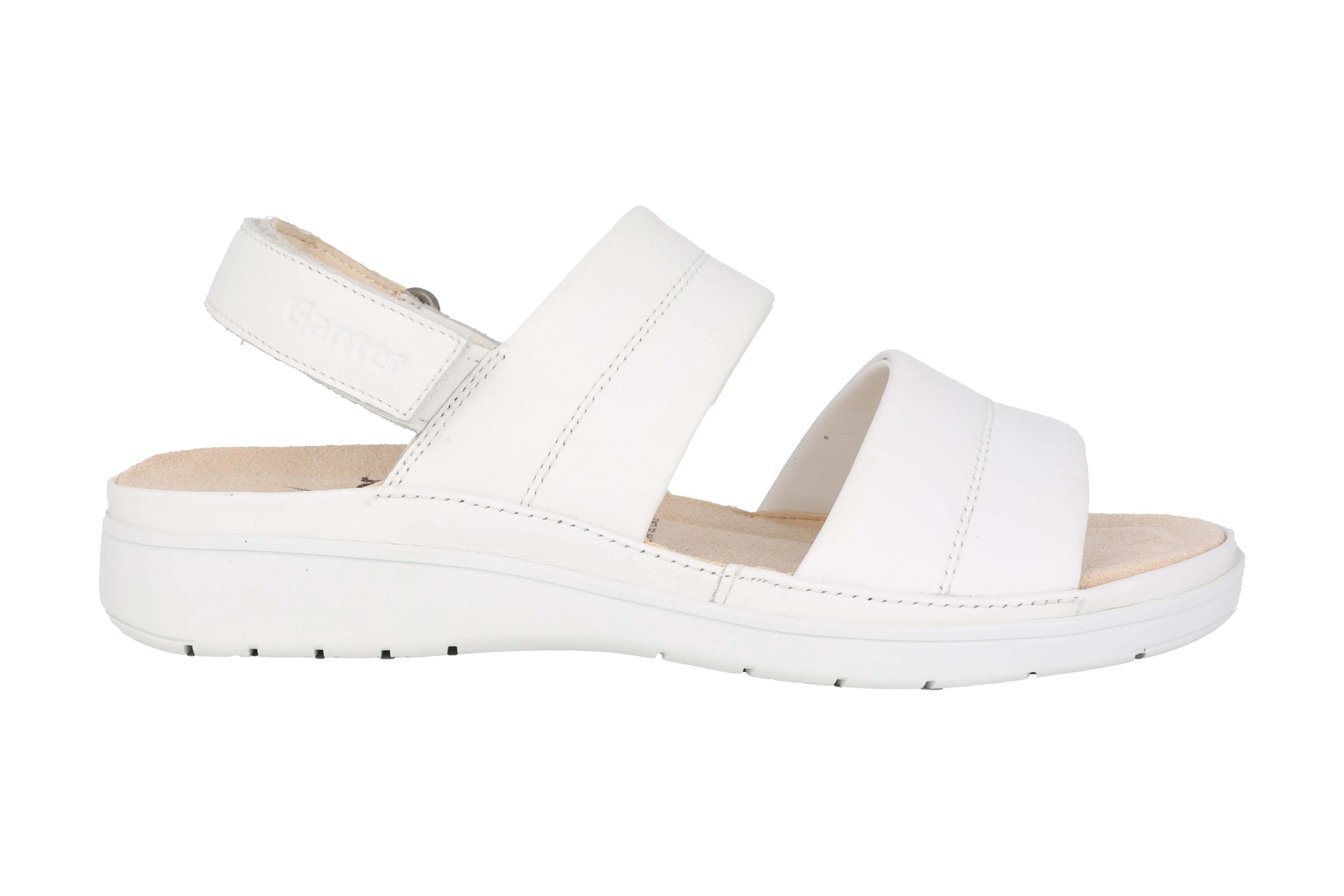 'Evi' women's narrow fit (E) sandal - white