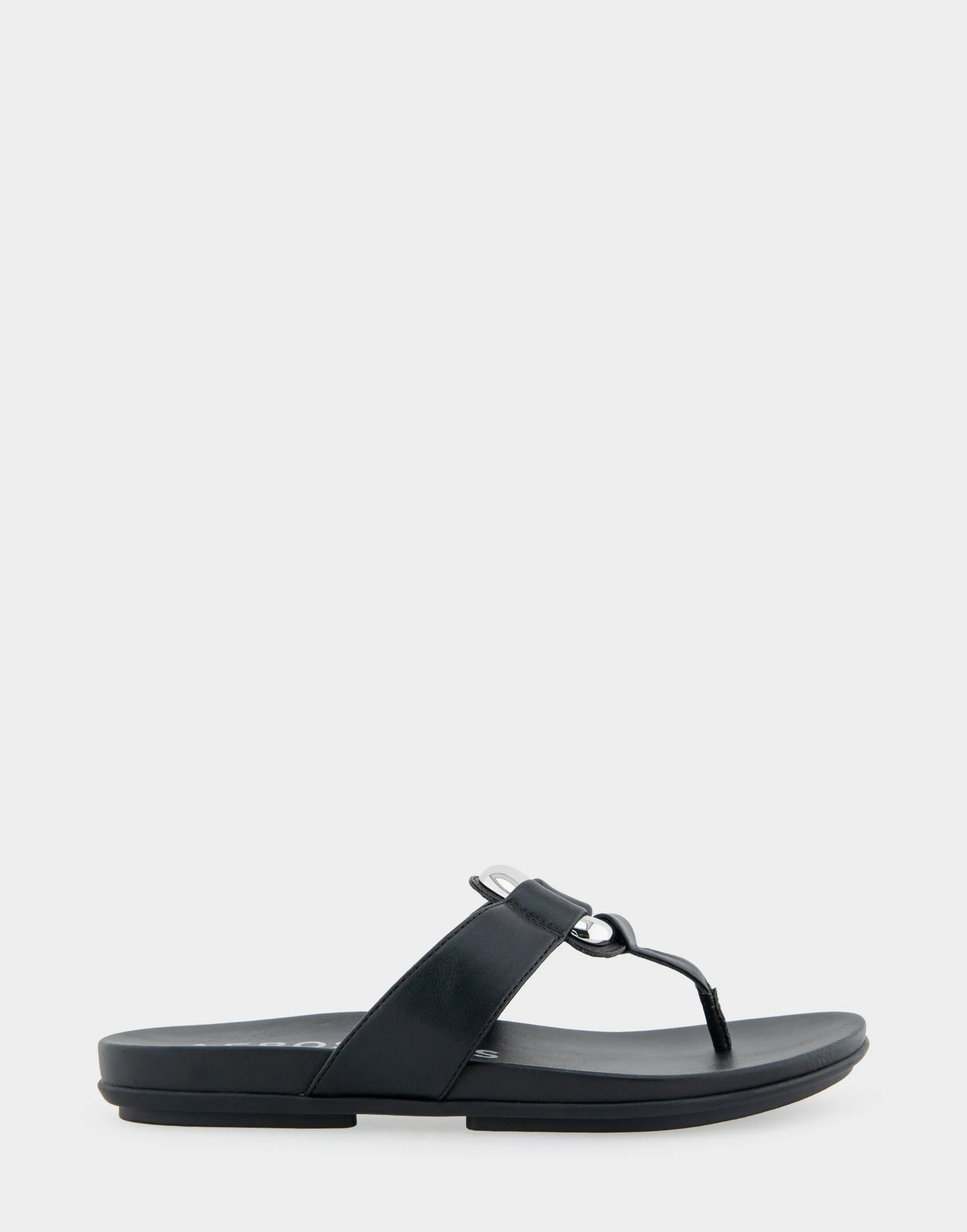 Fallon Black Faux Leather