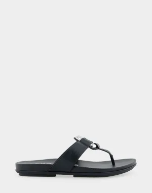 Fallon Black Faux Leather
