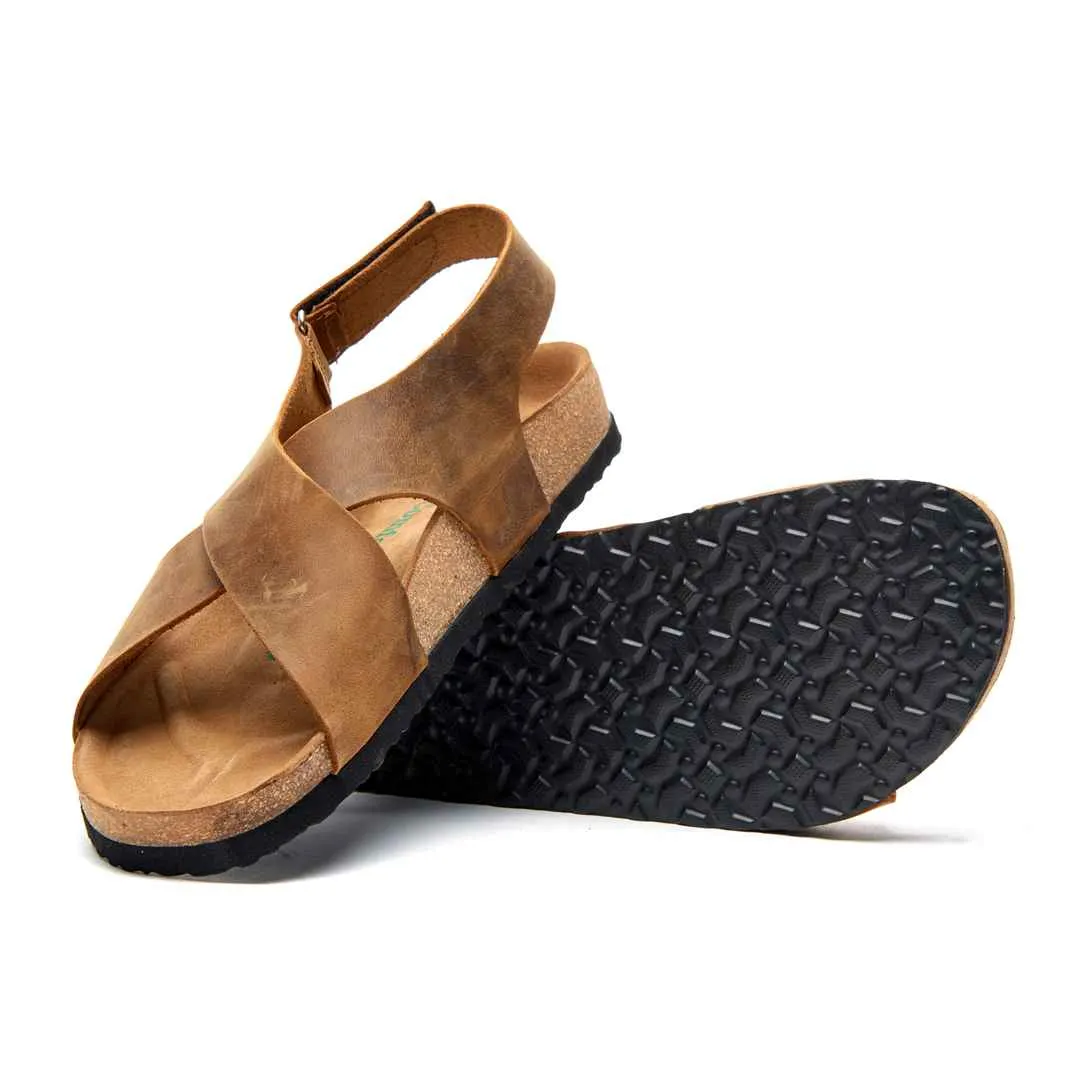 Fayette - Genuine Leather Orthopedic Arch Support Flat Sandals