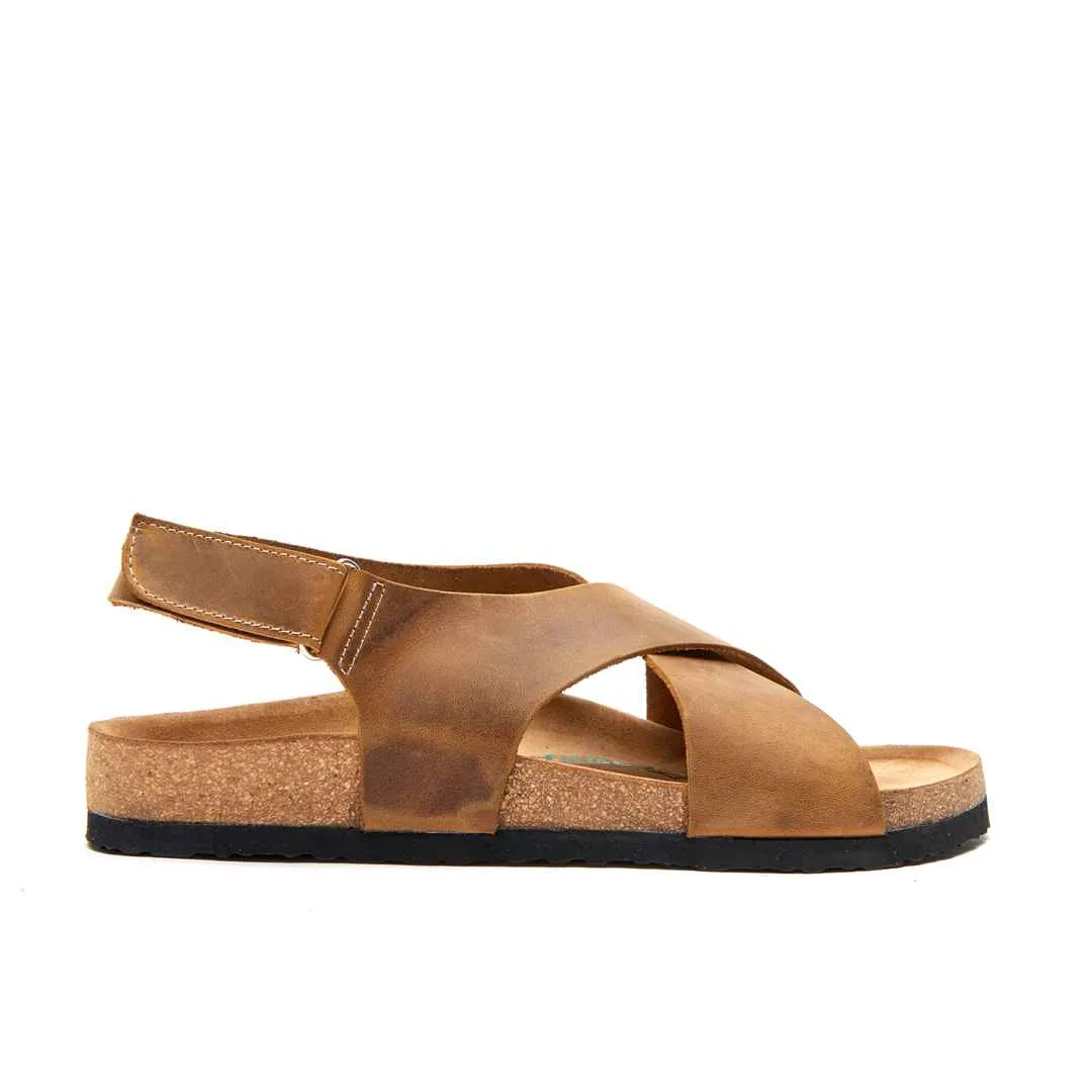 Fayette - Genuine Leather Orthopedic Arch Support Flat Sandals