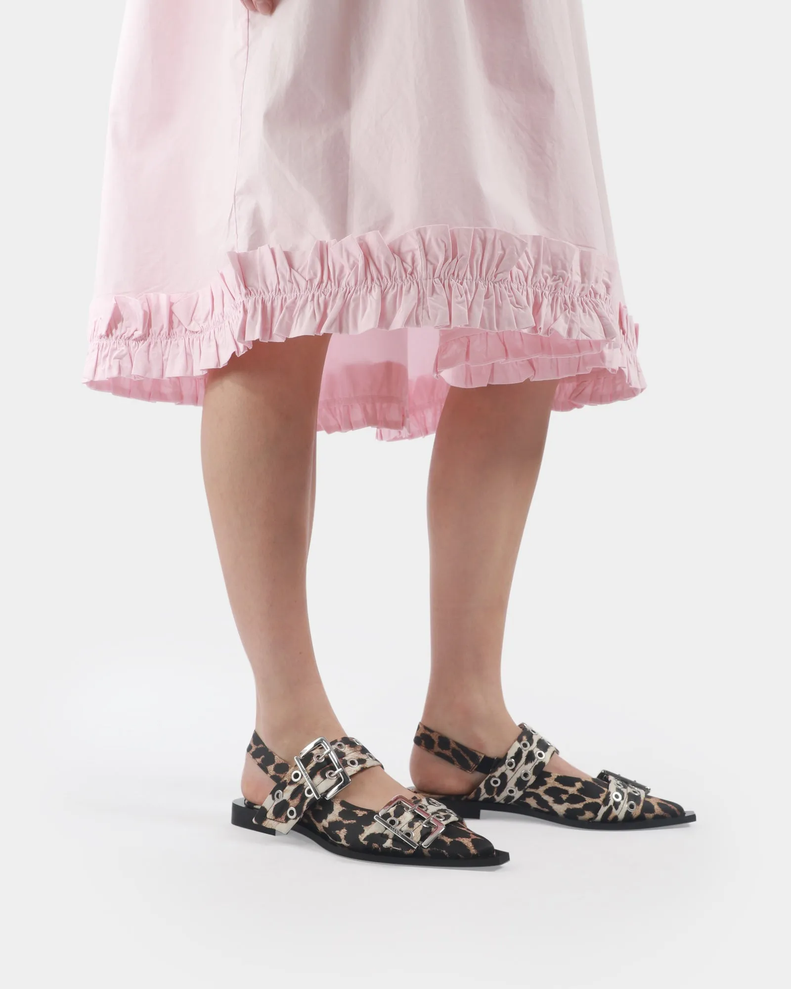 Feminine Buckle Ballerinas