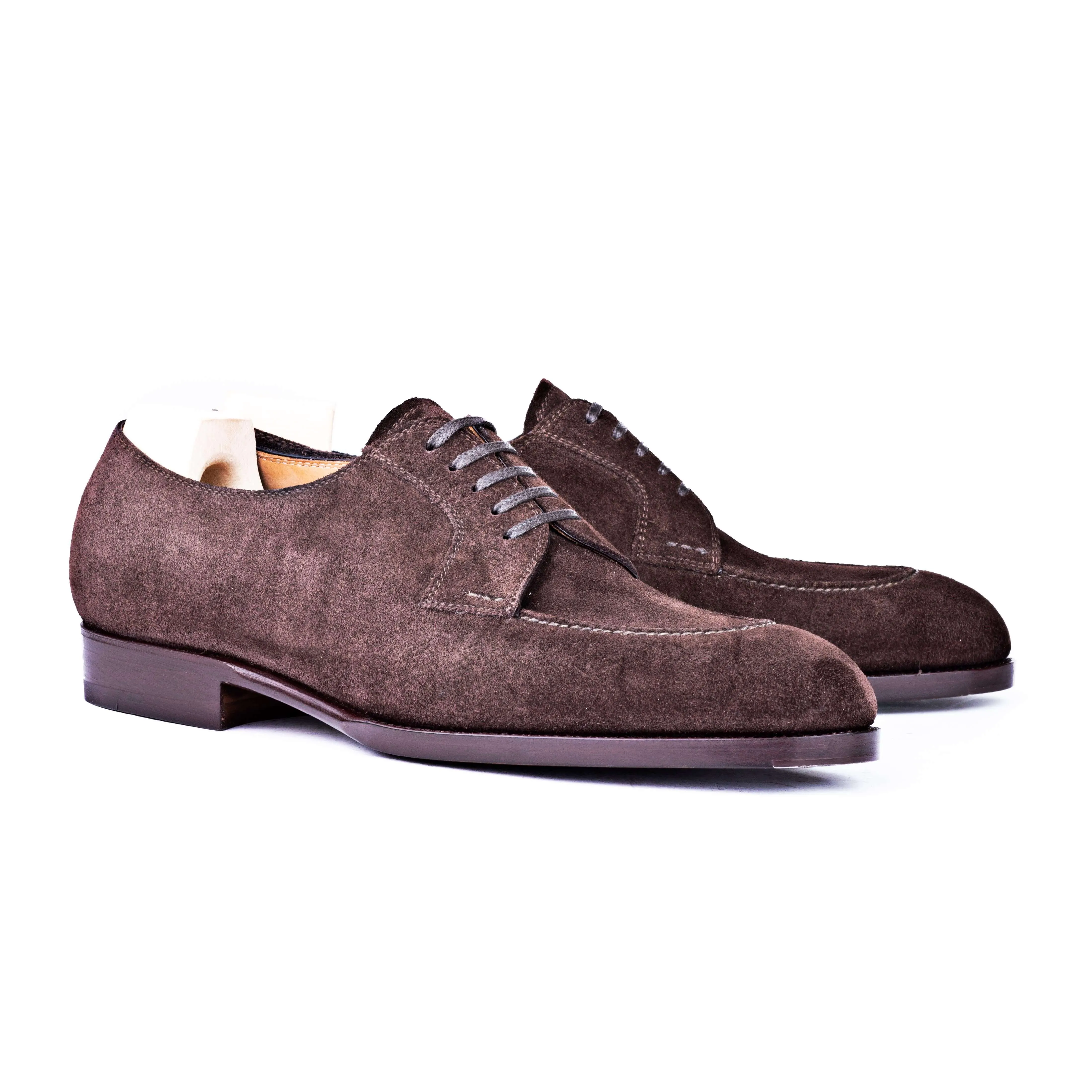 Five eyelet Derby with hand stitched apron, no split toe