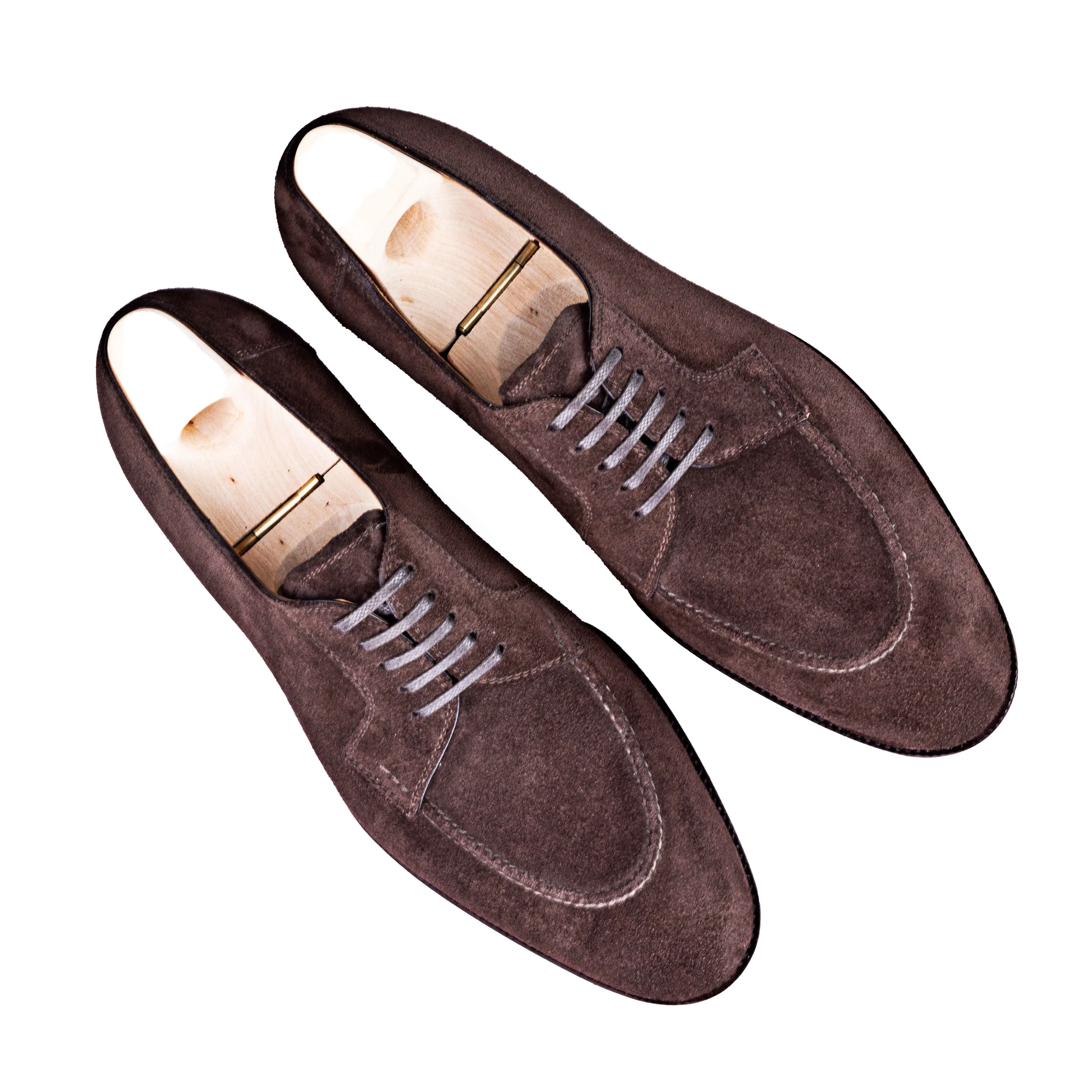 Five eyelet Derby with hand stitched apron, no split toe