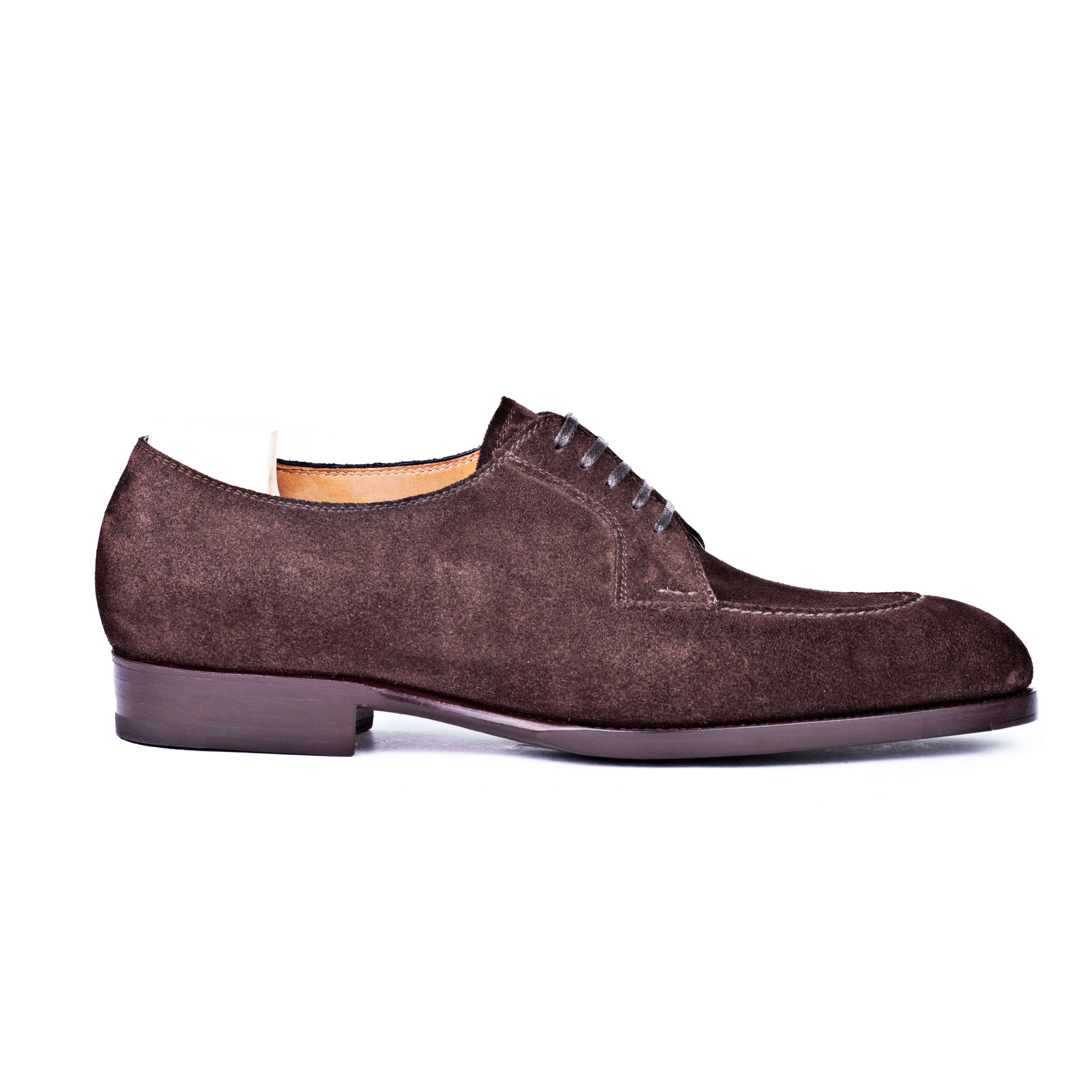 Five eyelet Derby with hand stitched apron, no split toe