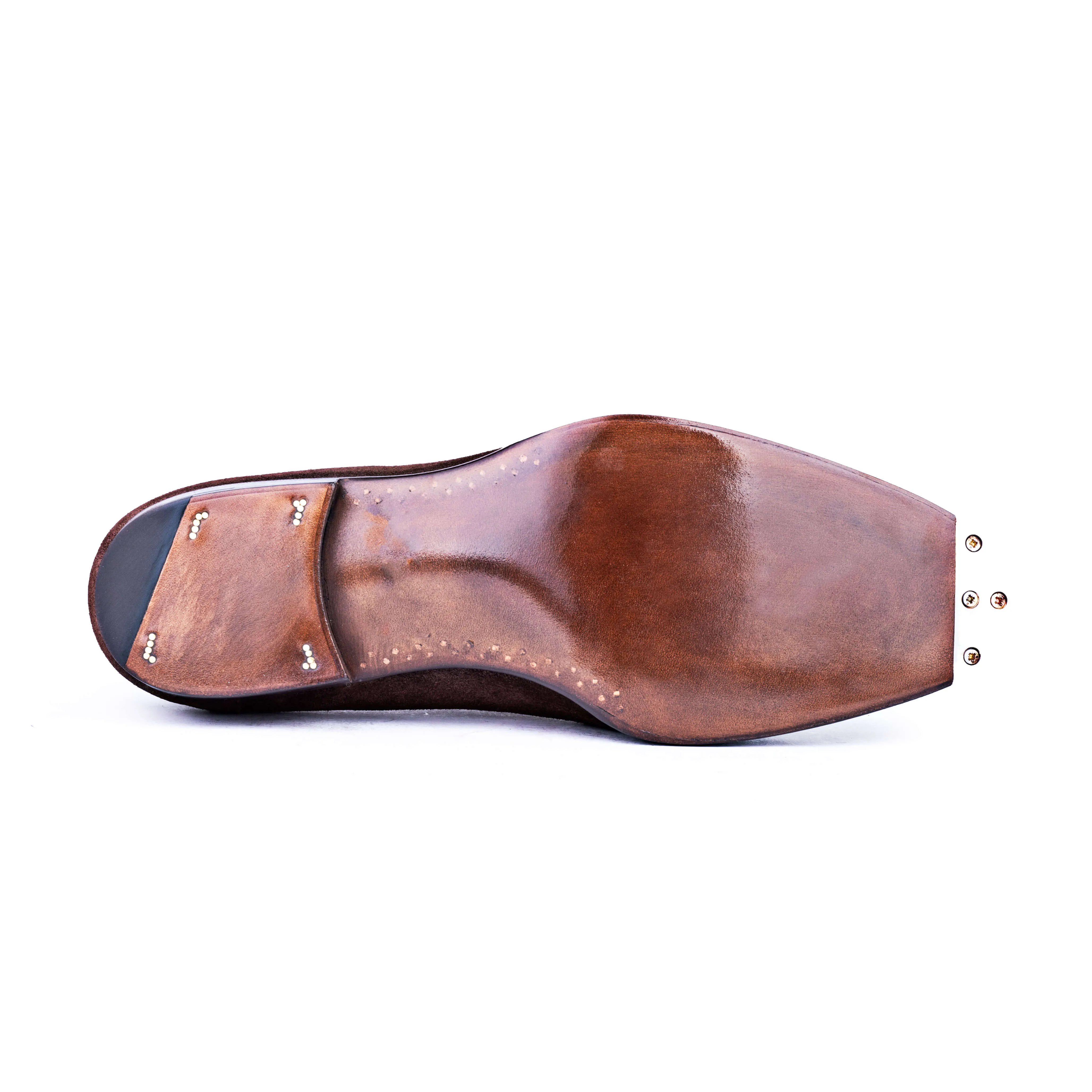 Five eyelet Derby with hand stitched apron, no split toe