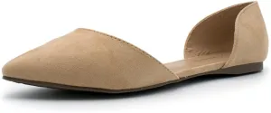 Flats Money-saving Eco-friendly Fashion On Slip Natural Suede Womens Pu D'Orsay Breckelles Dolley-52 Faux