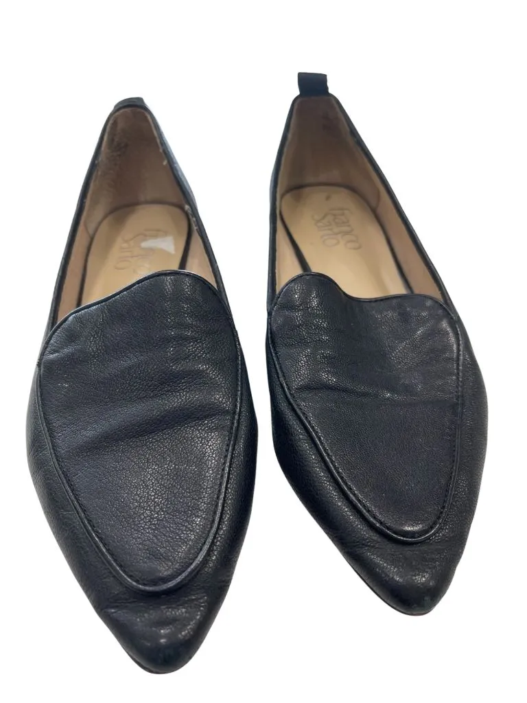 Franco Sarto Black Pointed Toe 'Studio' Flat