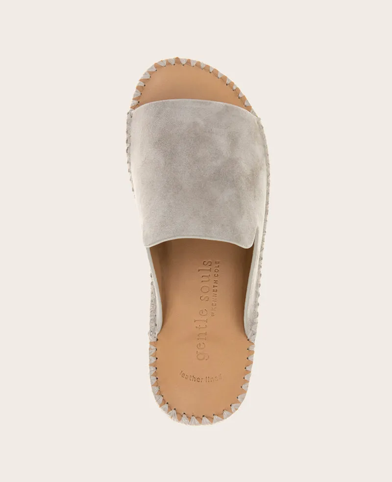 GENTLE SOULS - Leilani Suede Platform Slip On Sandal