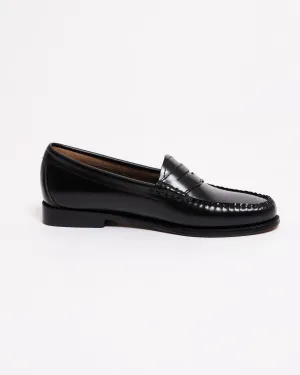G.H. Bass WEEJUN Womens Penny Loafer Black Leather