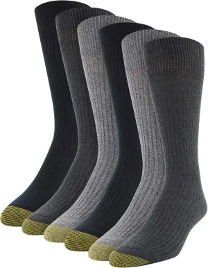 GOLDTOE Men's Stanton Crew Socks, Multipairs