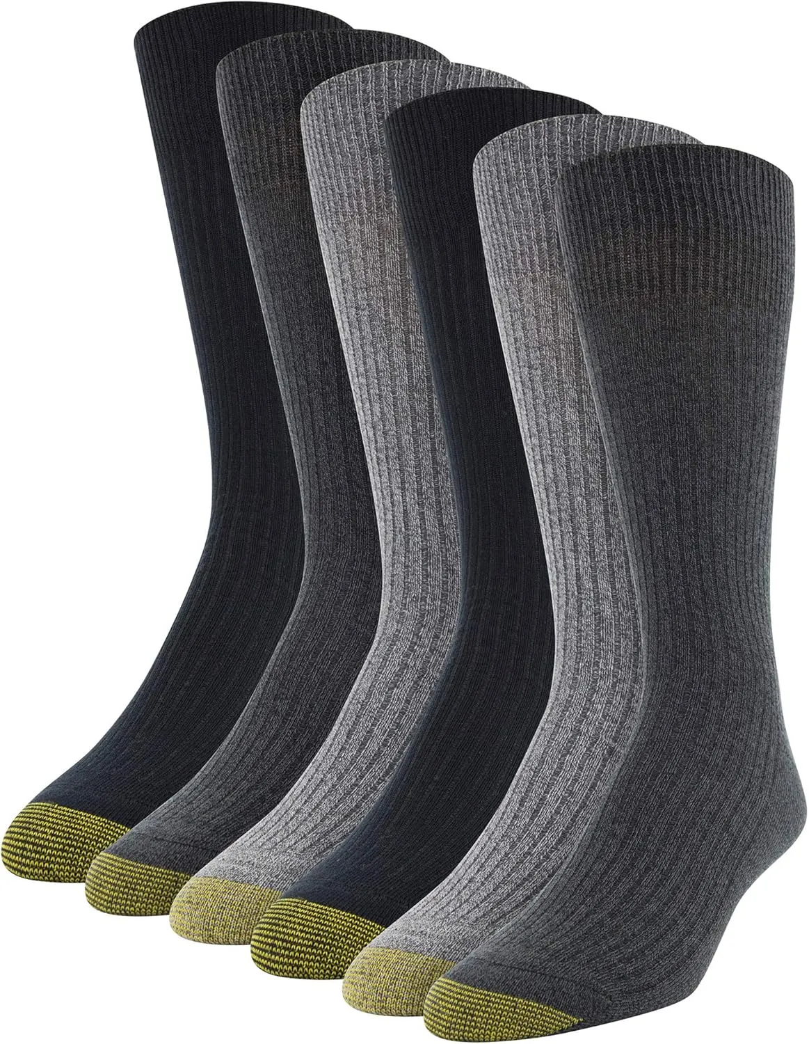 GOLDTOE Men's Stanton Crew Socks, Multipairs