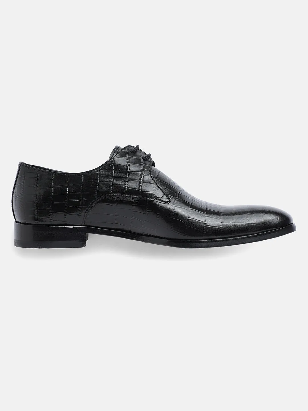 Gordon And Bros Black Men Derby Lace Up Shoes