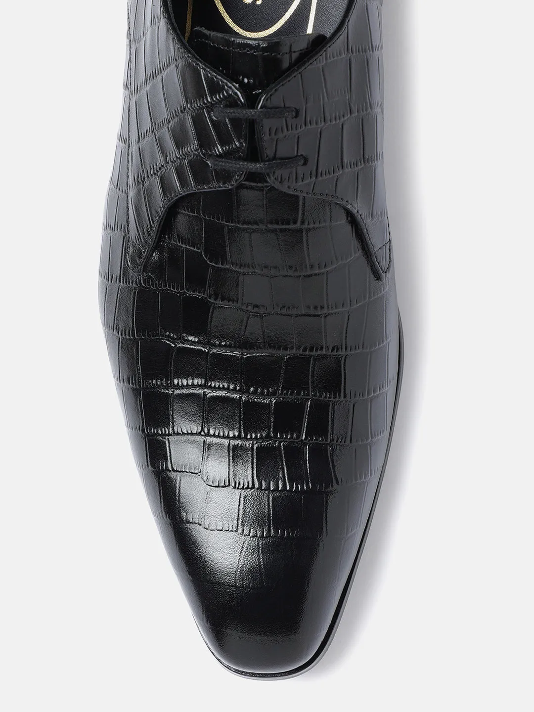 Gordon And Bros Black Men Derby Lace Up Shoes