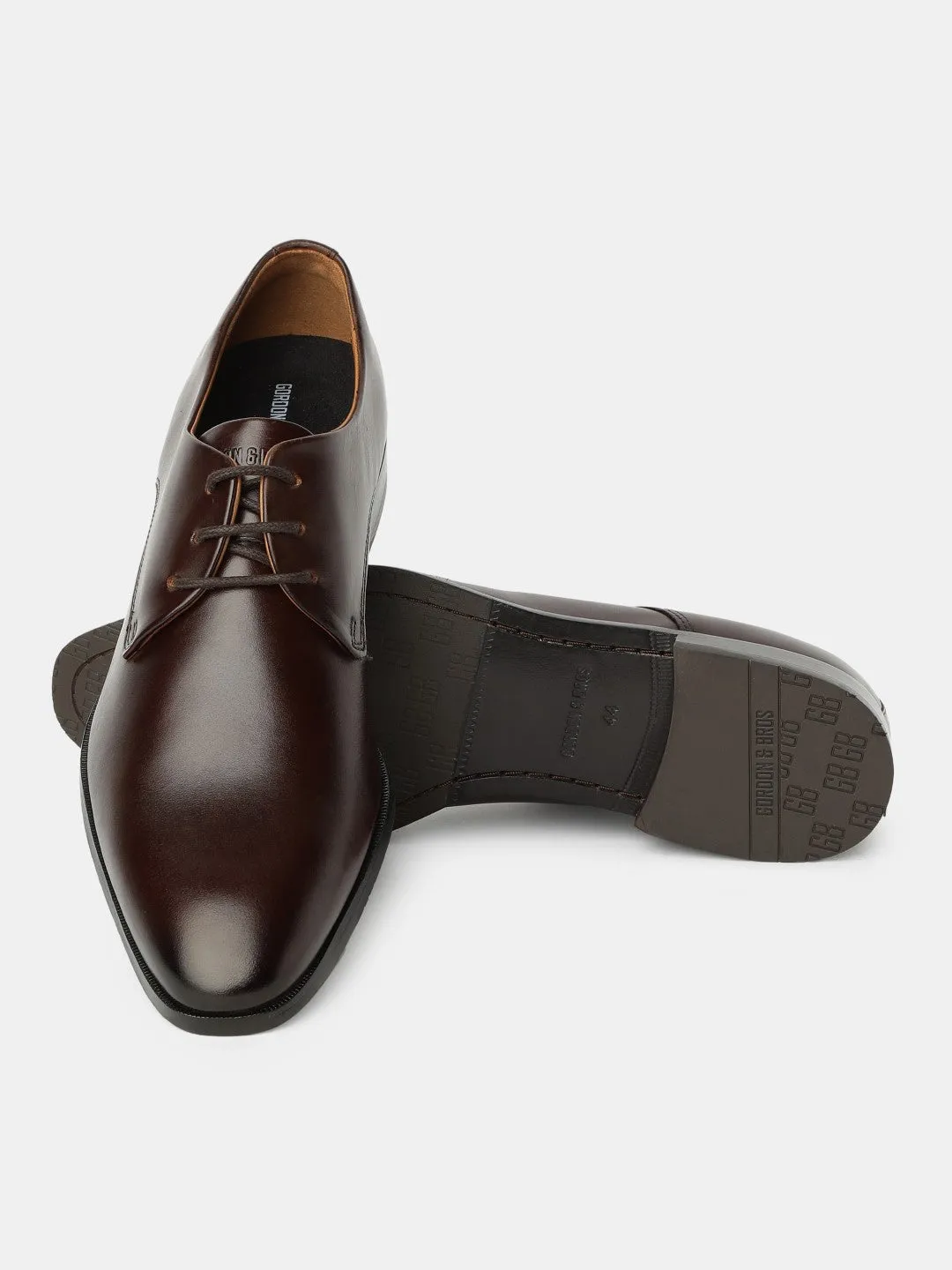 Gordon And Bros Brown Men Derby Lace Up Shoes
