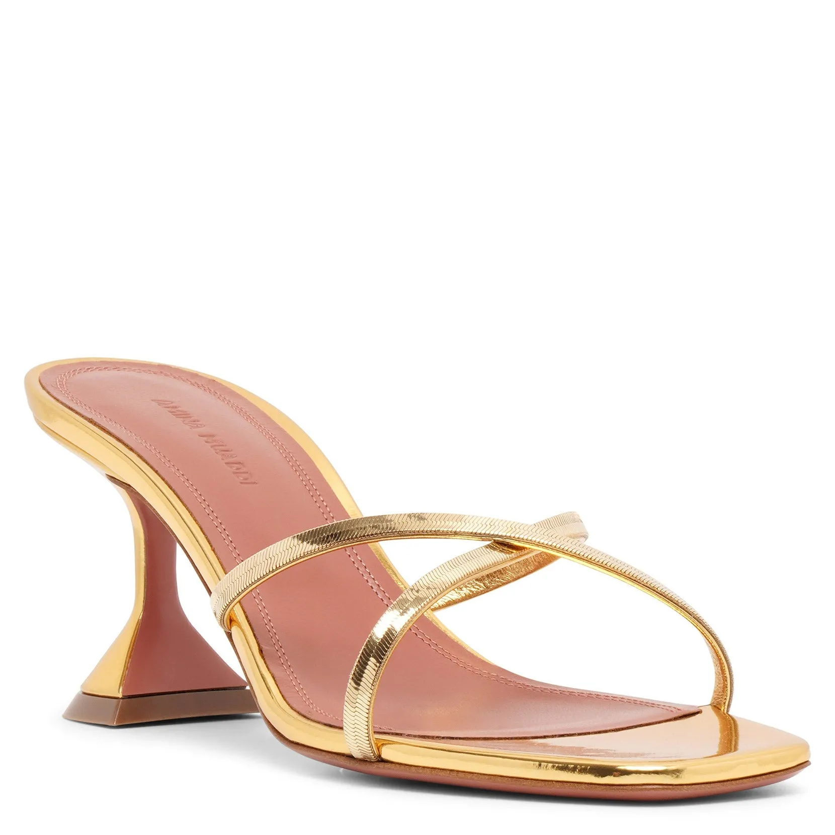 Henson 70 gold mirror sandals