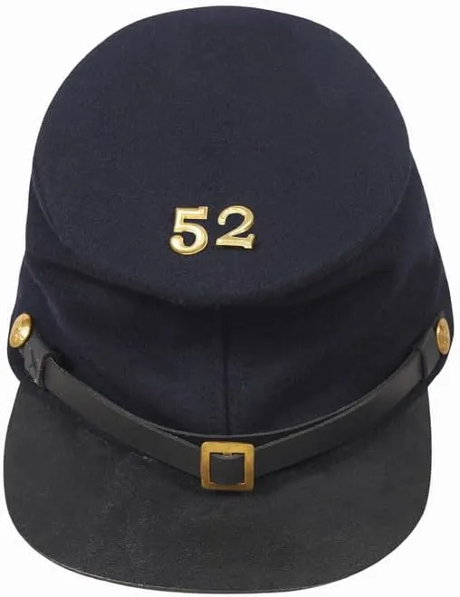 Heritage Robe US Civil War Men's Forage Union 52nd Massachusetts Volunteers Wool Kepi Relive History with Authentic Elegance