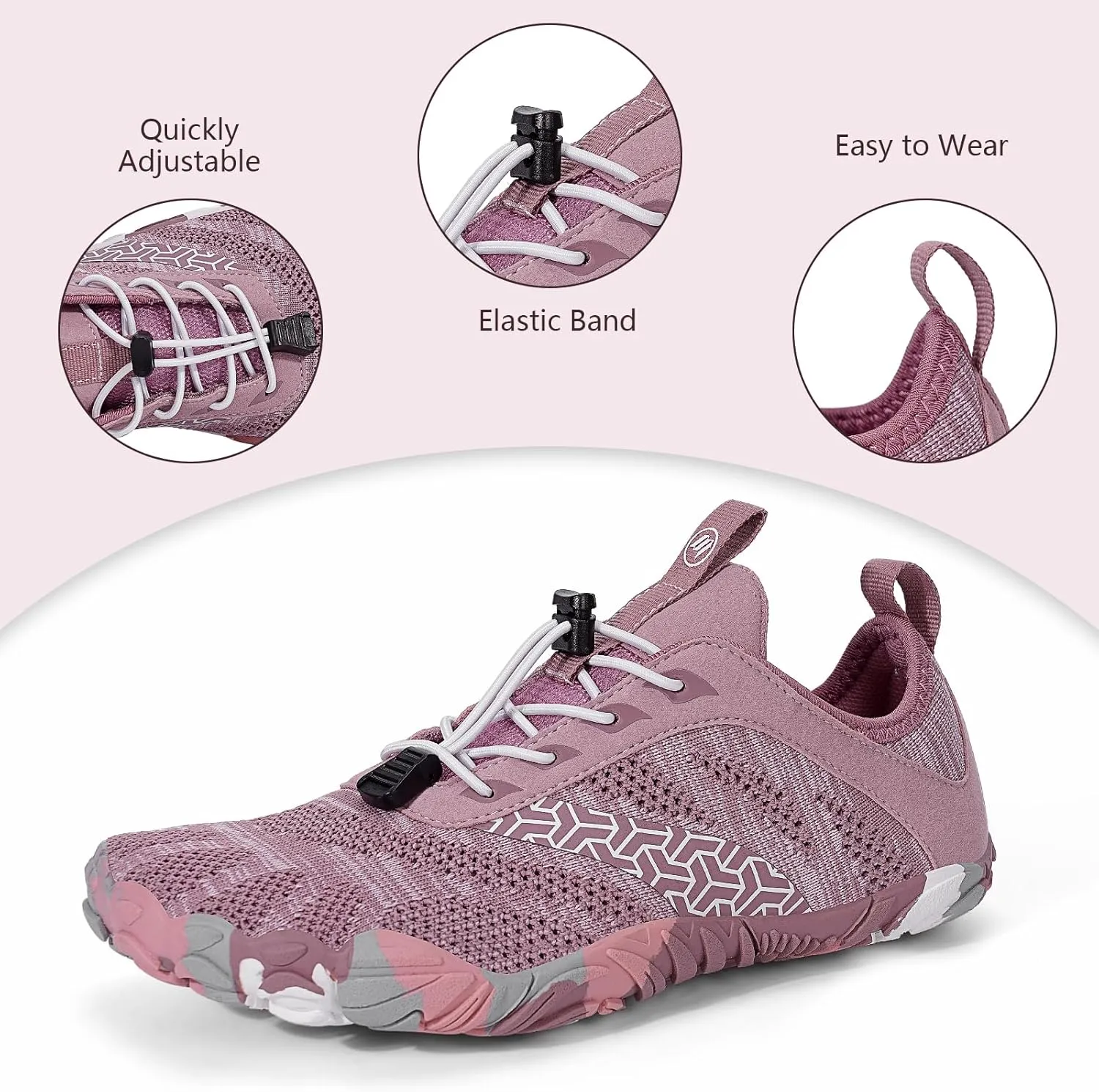 Hike Barefoot Shoes Women Men Wide Toe Box Zero Drop Footwear Lightweight Hike Shoe Non-Slip Grounded Shoes Women for Outdoor Trail Running Walking Weightlifting