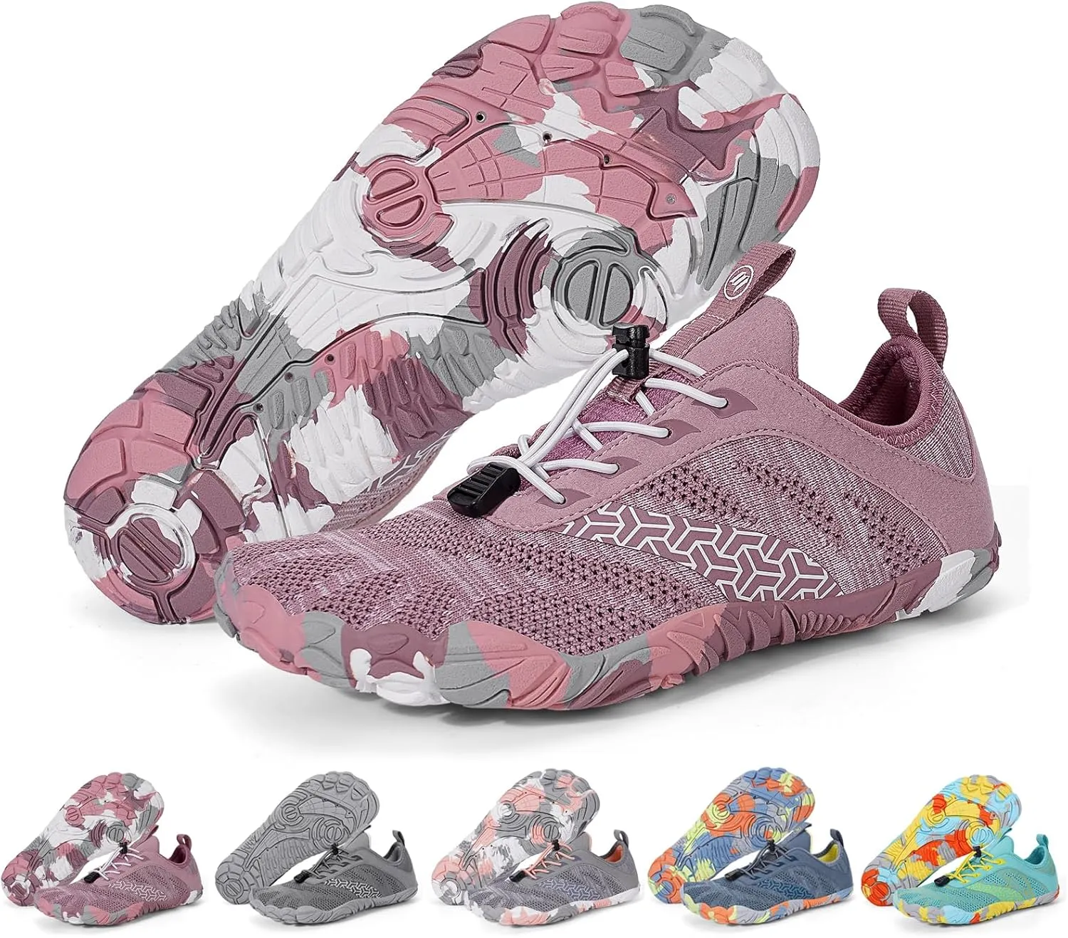 Hike Barefoot Shoes Women Men Wide Toe Box Zero Drop Footwear Lightweight Hike Shoe Non-Slip Grounded Shoes Women for Outdoor Trail Running Walking Weightlifting