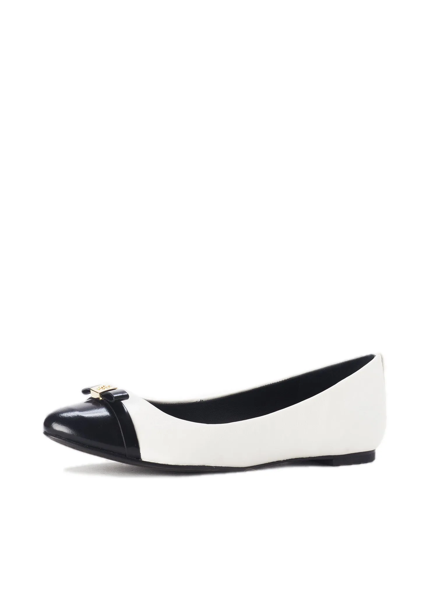 Hugo Point-Toe Ballerina Flat - Ivory