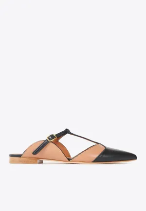 Imogen Leather Flat Mules
